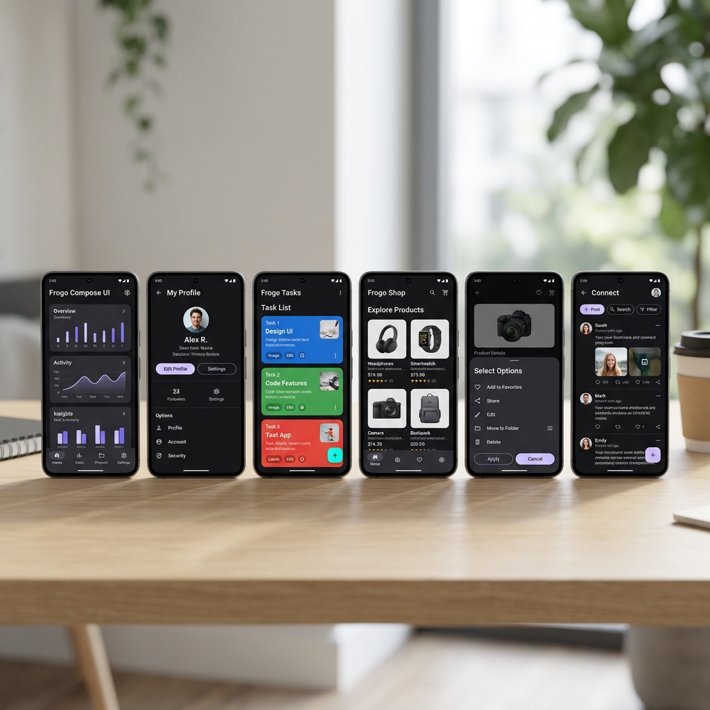 Frogo Compose UI Mockup